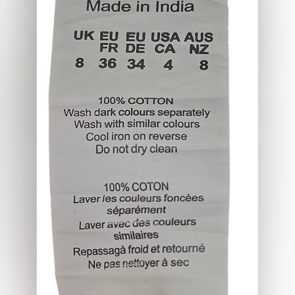 PrettyLittleThing Light Green Patterned Skirt Size 4 Exellent Condition - Picture 5 of 5